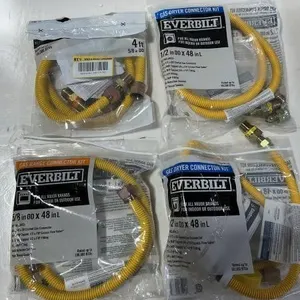 EVERBILT Gas Connector Kit 4ft 12  58