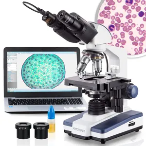 AmScope LED Binocular Microscope 40X-2500X