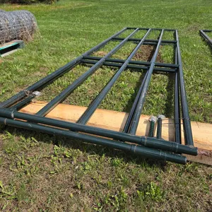 2- 14 Foot Steel Swinging Gates (Unused)