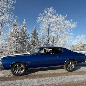 1972 Chevelle Malibu. Beautifully restored. It has an excellent running 454 engine with an automatic transmission.  The  car is not rusty at all. The 