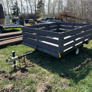 6FT X 7FT SHOP BUILT TILT DECK TRAILER S/A W/ REMOVABLE STOCK RACKS (NO VIN)