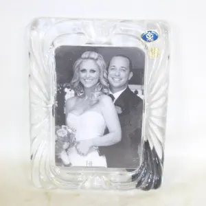 NEW MADE IN SLOVAKIA 24% CRYSTAL 5X7 FRAME