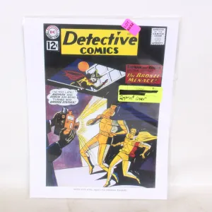 REPRINTED FRONT COVER DETECTIVE COMICS 12 CENT