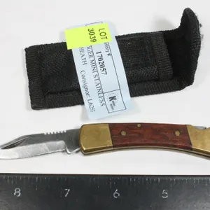 GOLDEN TIGER MINI STAINLESS KNIFE & SHEATH