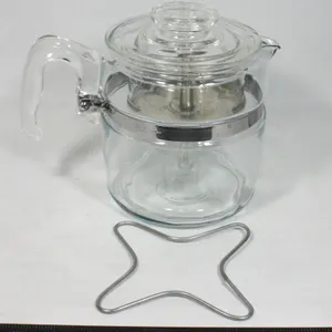 8 CUP GLASS "PYREX" COFFEE POT - COMPLETE