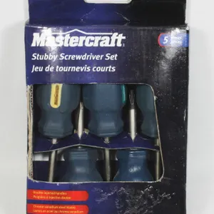 MASTERCRAFT STUBBY SCREWDRIVER SET 5PCS