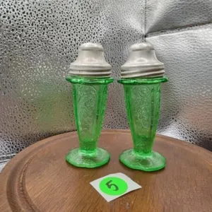RARE Jeannette Cherry Blossom Green Salt & Pepper