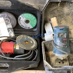 BOSCH 1608 TOOL AND AN ANGLE GRINDER
