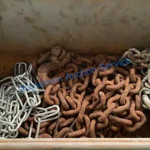 TOOLBOX AND CONTENTS - CHAINS, HARDWARE