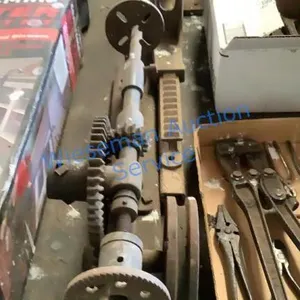 ANTIQUE DRILL PRESSES - HAND CRANK AND PULLEY