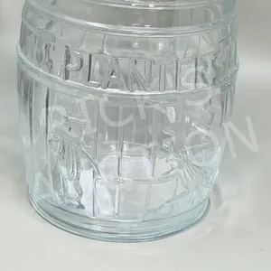 Planters Peanut glass jar - no lid - 8" tall
