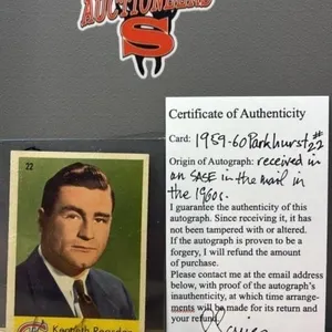 1959-60 Signed Kenneth Reardon, VP Montreal