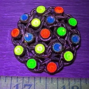 Vintage Sarah Coventry "Moon Lites" Uranium Glass