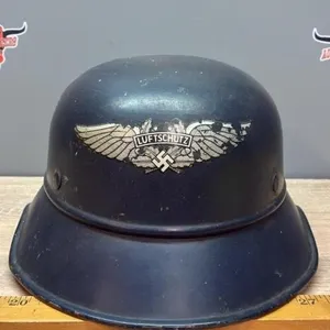 WWII German Luftschutz Air Defense Helmet. *SC