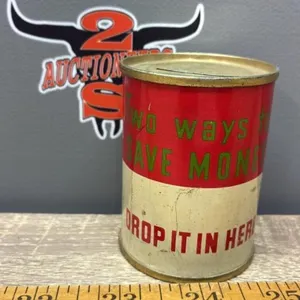 Vintage Texaco Motor Oil Penny Bank. *SC
