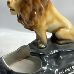 Vintage Societe Ceramique Lion Ornament