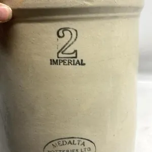 Vintage Medalta Potteries 2 Gallon crock