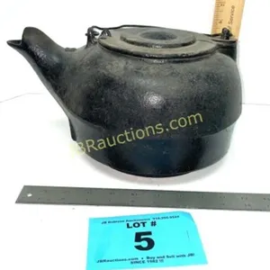 CAST IRON KETTLE, TEAPOT, COFFEE POT
