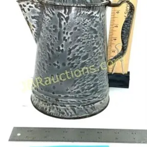 GRANITEWARE COFFEE POT GRAY