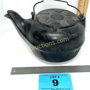 CAST IRON KETTLE, TEAPOT, COFFEE POT
