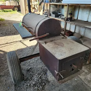 Offset Smoker BBQ Pit Approx. 12'