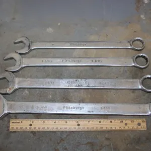Set of 4 Pittsburgh SAE Wrenches