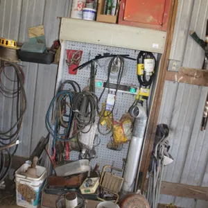 Pegboard Organizer With Contents, See Pics for Details