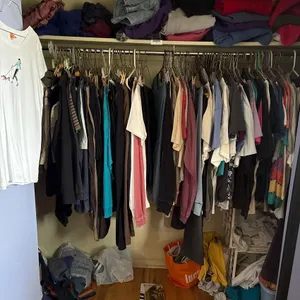 CLOTHING CONTENTS IN CLOSET