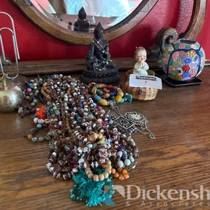 VARIETY OF DECOR AND BEADED NECKLACES