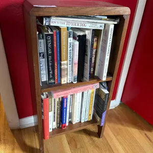 PAIR OF SMALL WOOD BOOKSHELVES