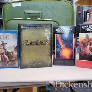 LORD OF THE RINGS MOVIE TRILOGY BOX SET, (2) STAR TREK