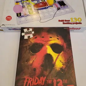 SNAP CIRCUITS JR SELECT BOARD, FRIDAY THE 13TH PUZZLE