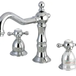 New - Kingston Brass Heritage 8" Widespread 2-Handle Bathroom Faucet in Polished Chrome