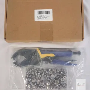 NEW Stainless Steel Snap Fastener Kit W PLIERS
