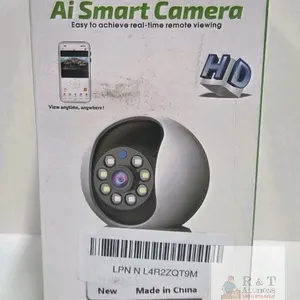 NEW AI WiFi Smart Camera 1080p HD, 360° Pan Tilt, Two-Way Audio, Night Vision, Solar Rechargeable