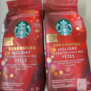 [BB: 22APR2026] 2 New Starbucks Holiday Blend Ground Coffee.