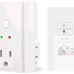 New Tiffcofio Indoor Light Remote Control Outlet, RF2066, 100ft Range Remote Control, 15A/1875W