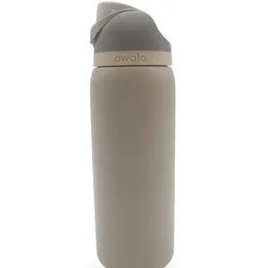 OWALA FREESIP INSULATED STAINLESS STEEL WATER BOTTLE WITH STRAW FOR SPORTS 2 PACKS -SU