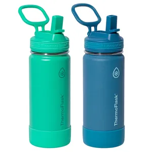 THERMOFLASK 473 ML (16 OZ.) STAINLESS STEEL INSULATED WATER BOTTLE, 2-PACK -SU