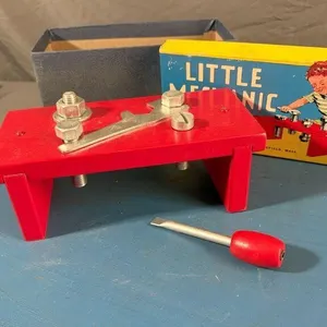 Little Mechanic Milton Bradley Vintage Tool Bench