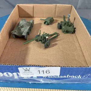 4 pcs; Metal Dinky Toys, (1 pc dmg)