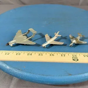 3 pcs; Metal Dinky Toys, Sea Vixen England, Meccan