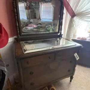 Vintage 3-Drawer Dresser on Wheels
