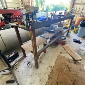 Metal Work Bench 8ft L x 26"W x 37"H