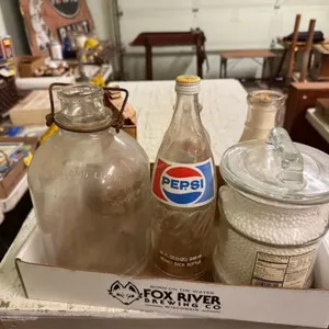 Flat of mis  milk bottles and extras