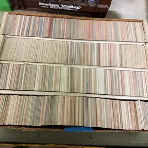 Misc. sports cards in 4 row box
