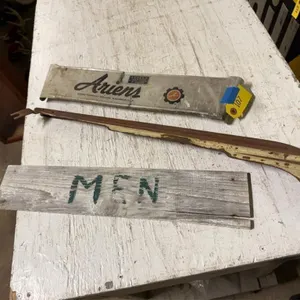 Ariens panel and men wood sign
