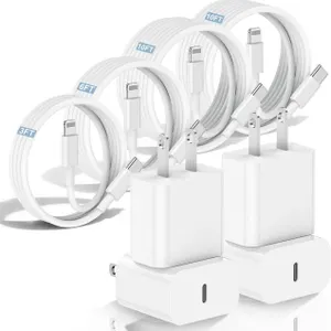 New 4Pack iPhone Charger Fast Charging 10FT...