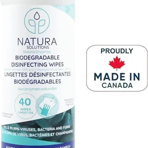 Natura Disinfecting Wipes, All-Natural 40ct