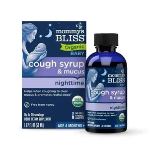 BB6/25 2x Mommys Bliss Organic Cough Syrup 1.67 Oz